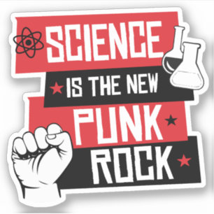 STICKER LA SCIENCE EST LE NOUVEAU ROCHER DE PUNK