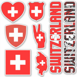 Sticker La Suisse Extraordinaire forme les symboles nation