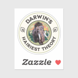 Sticker La théorie la plus poilue de Darwin : le mammouth 