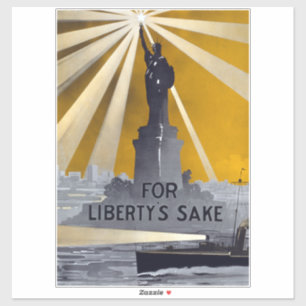 Sticker La torche de la statue de la Liberté et la marine 