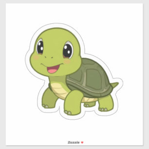Sticker La Tortue Gourmande Qui Ne S'Est Jamais Précipitée