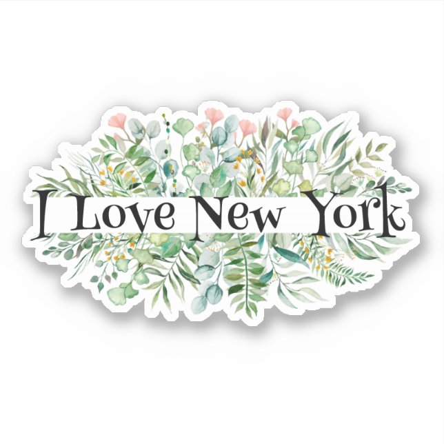 Sticker La verdure I Love New York (Devant)
