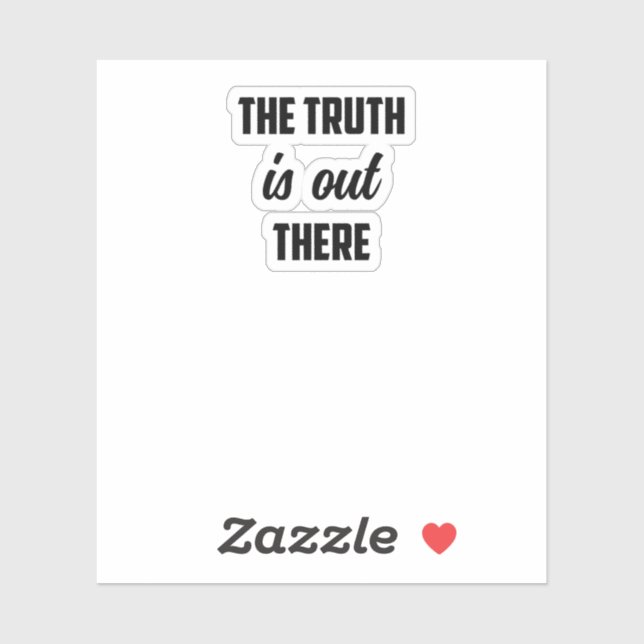 Sticker La Vérité Est Là : Chercheur De Mystères Enquêteur (Feuille)