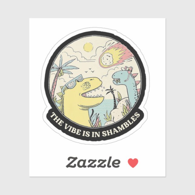 Sticker La Vibe est à Shambles (Feuille)