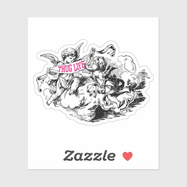 Sticker La vie de Thug (Feuille)