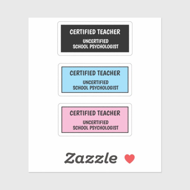 Sticker La vie drôle d'un professeur  (Feuille)