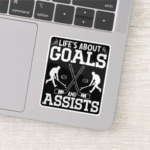 Sticker La vie est au sujet des objectifs et aide l'amoure