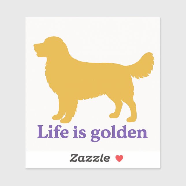 Sticker La vie est dorée et tellement meilleure avec un or (Feuille)