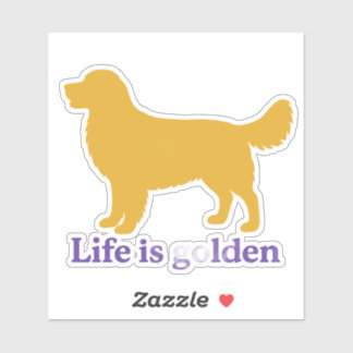 Sticker La vie est en or et tellement meilleure avec un go