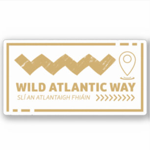 Sticker La Wild Atlantic Way, le voyage côtier d'Irlande