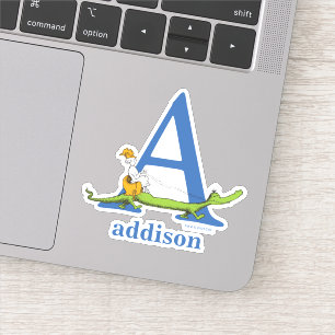 Sticker L'ABC de Dr Seuss : Lettre A - Blanc Ajoutez vot