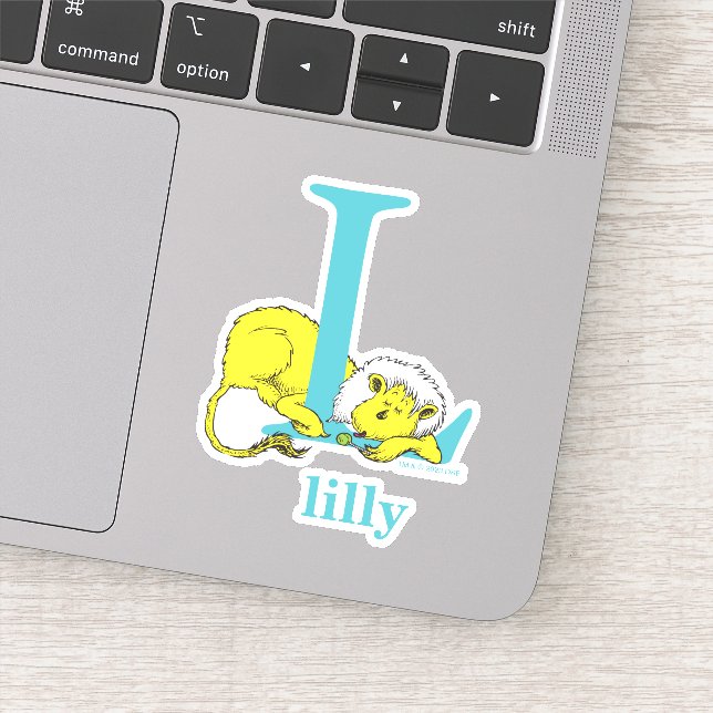 Sticker L'ABC de Dr Seuss : Lettre L - Blanc | Ajoutez vot (Détail)