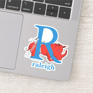 Sticker L'ABC de Dr Seuss : Lettre R - Blanc   Ajoutez vot