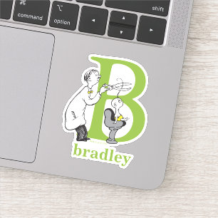 Sticker L'ABC du Dr Seuss : Lettre B - Blanc Ajoutez vot