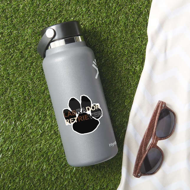 Sticker Labrador Retriever Name Paw (HydroFlask Insitu)