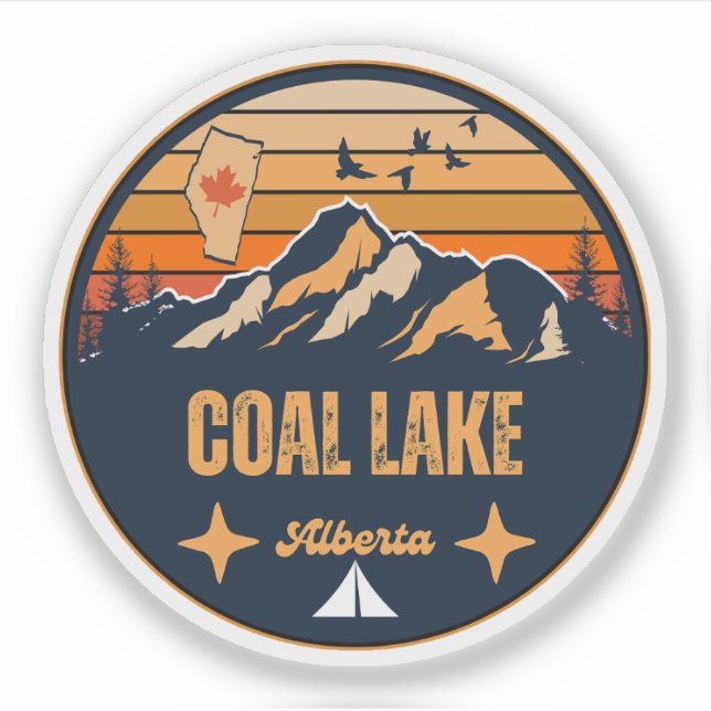 Sticker Lac Coal, Alberta (Devant)