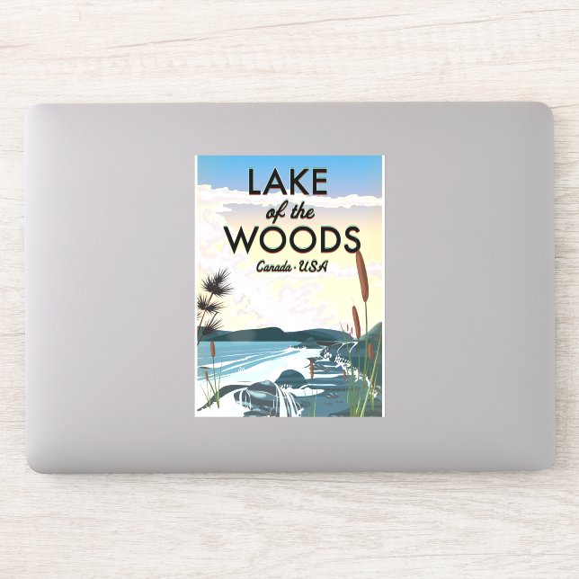 Sticker Lac des Bois USA canada (Ordinateur)