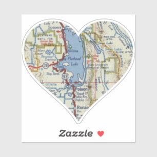 Sticker Lac Flathead Montana