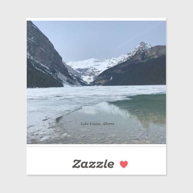 Sticker Lac Louise, Alberta, Rocheuses canadiennes (Feuille)