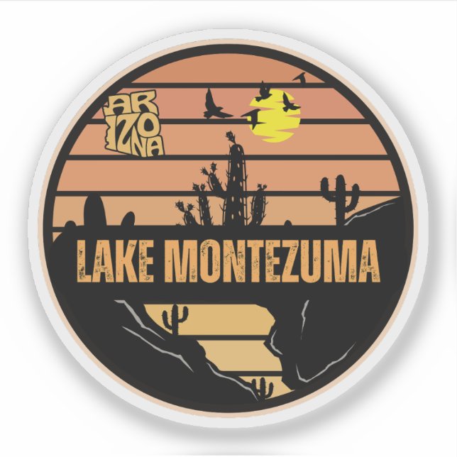 Sticker Lac Montezuma, Arizona (Devant)