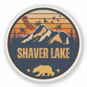 Sticker Lac Shaver, Californie