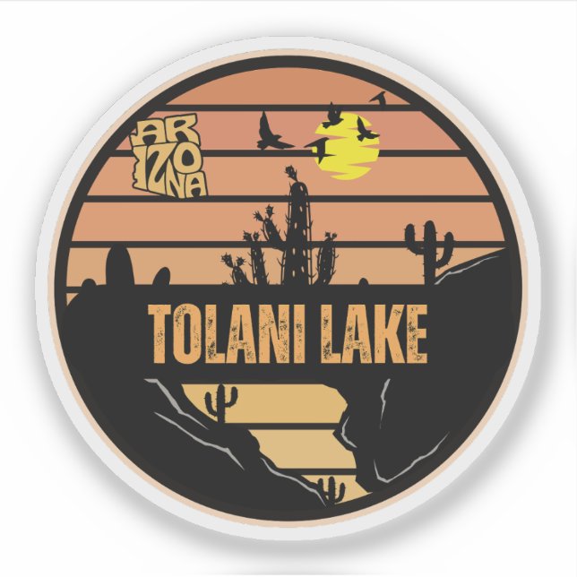 Sticker Lac Tolani, Arizona (Devant)