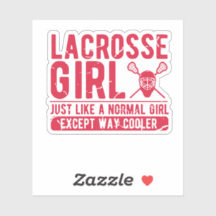 Sticker Lacrosse Girl Gift - LAX femmes - Dames Lacrosse