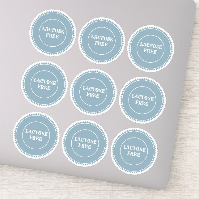 Sticker Lactose Sans Allergie Sûr Culinaire (Détail)