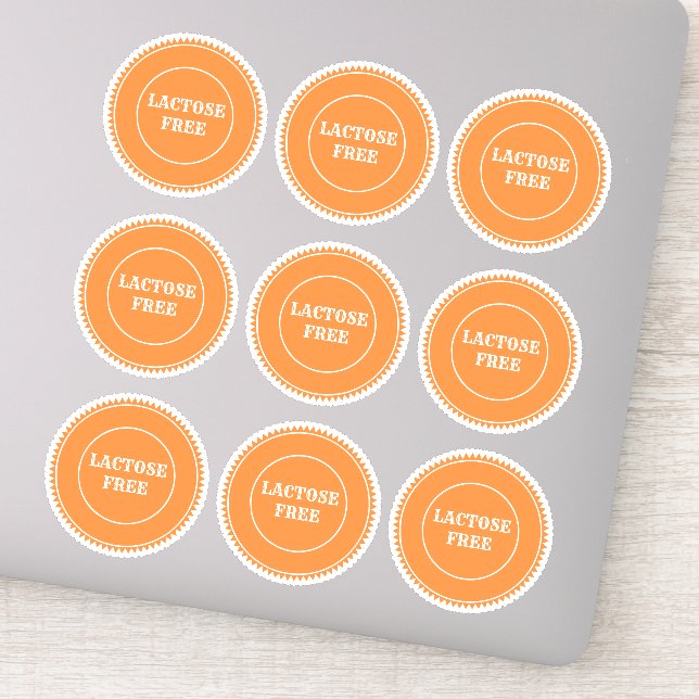 Sticker Lactose Sans Allergie Sûr Culinaire (Détail)