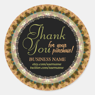Sticker Lacy Mocha Business Merci