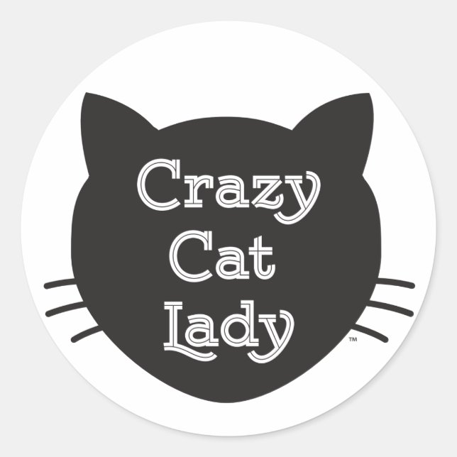 Sticker Lady Crazy Cat (Devant)