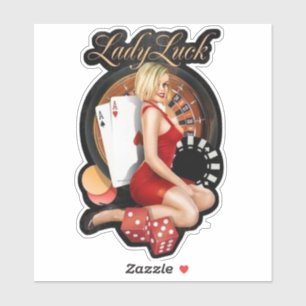 Sticker Lady Luck