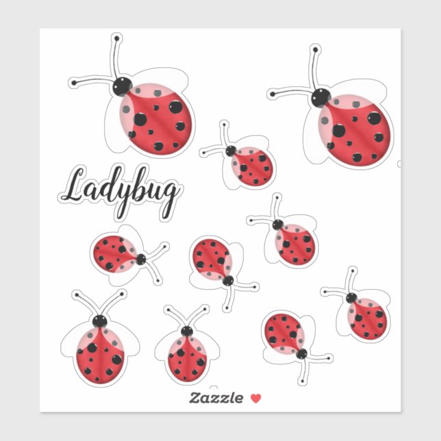 Sticker Ladybug (Feuille)