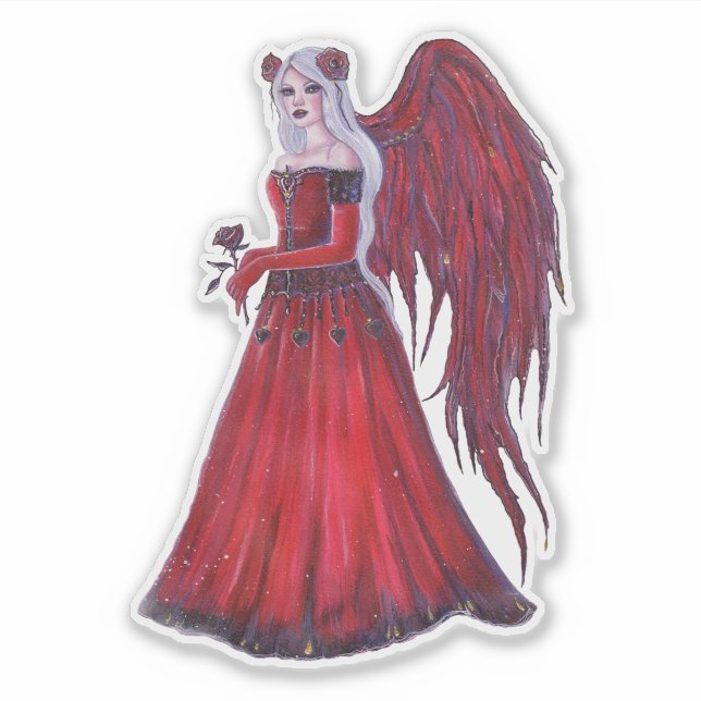 Sticker Ladybug Fairy Heart valentine fairy par Renee (Devant)