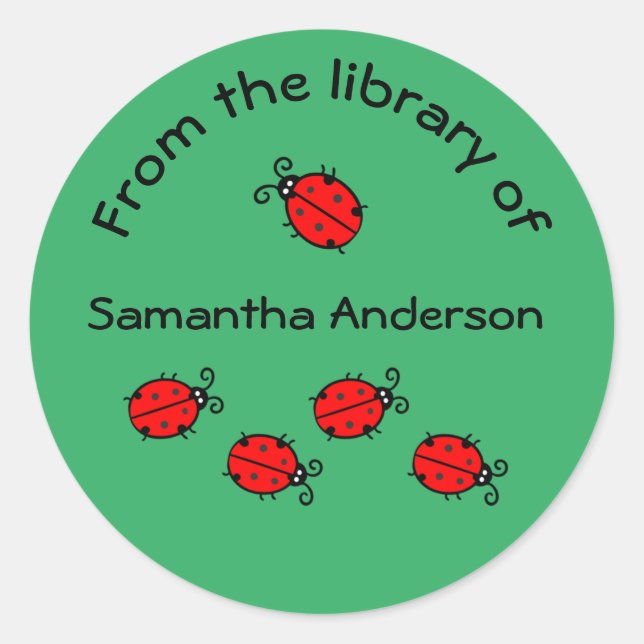 Sticker Ladybug personnalisé (Devant)