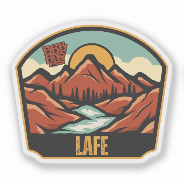 Sticker Lafe, Arkansas  (Devant)