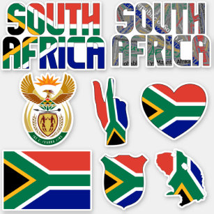 Afrique du Sud drapeau sud-africain drapeau en cercle Autocollant