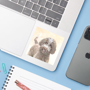 Sticker Lagotto Romagnolo Peinture - Cute Original Chien A