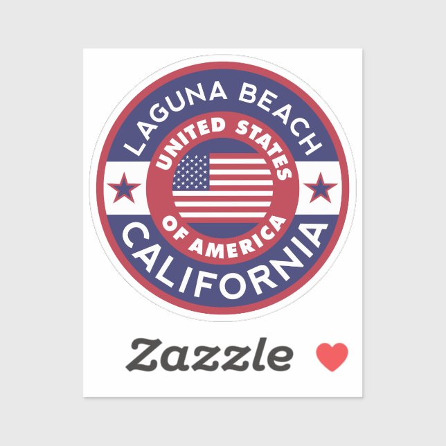 Sticker LAGUNA BEACH, Californie (Feuille)