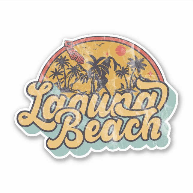 Sticker Laguna Beach, Californie (Devant)