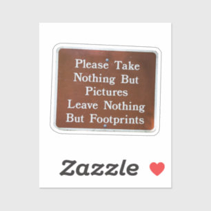 Sticker Laisse-le mieux que tu ne l'as trouvé