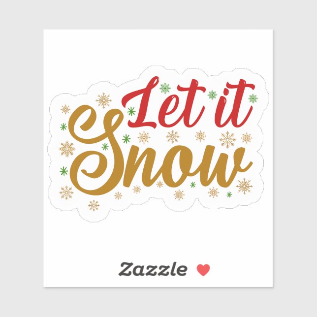 Sticker Laisser neiger (Feuille)