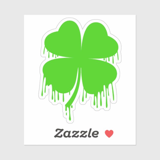Sticker Laisser quatre feuilles Clover (Feuille)