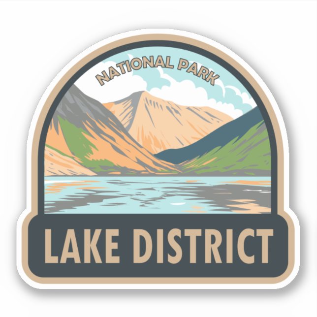 Sticker Lake District National Park Wasdale Head England (Devant)