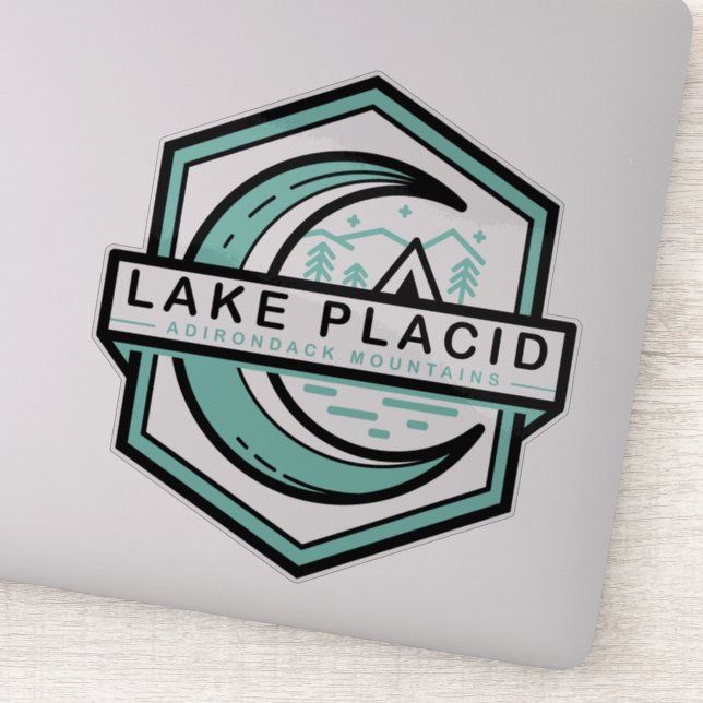 Sticker LAKE PLACID lune hexa (Détail)