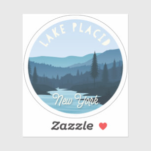 Sticker Lake Placid, New York Landcape
