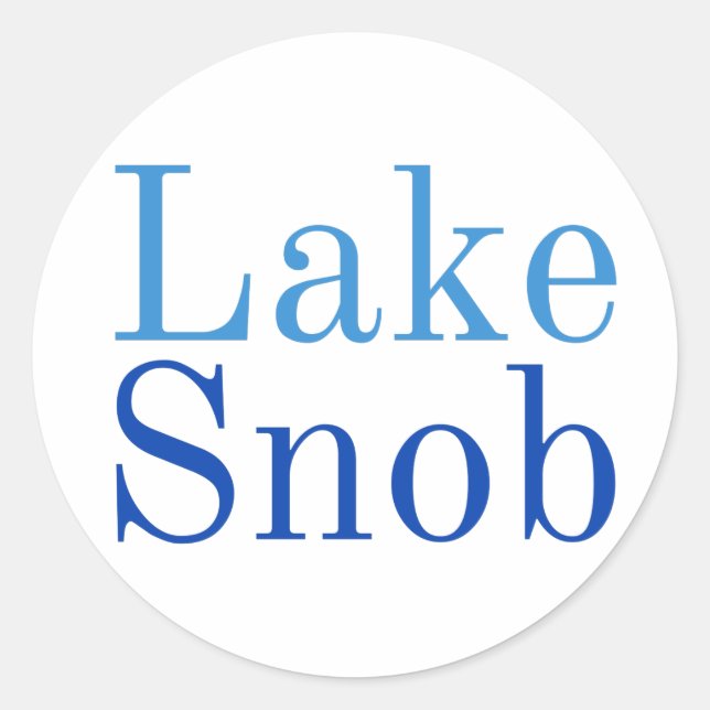 Sticker Lake Snob — plaisir et plage (Devant)