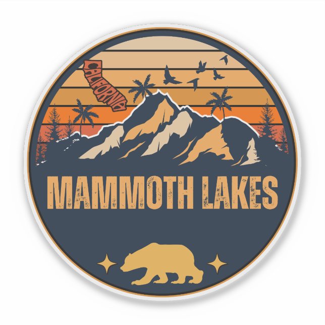 Sticker Lakes Mammoth, Californie (Devant)