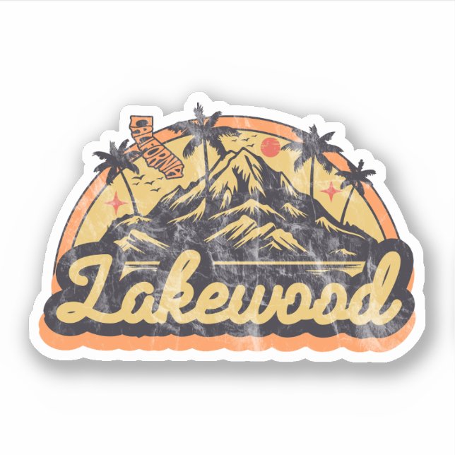 Sticker Lakewood, Californie (Devant)