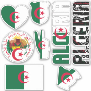 Sticker L'Algérie Extraordinaire forme les symboles nation
